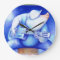 Pig playing guitar wallclock