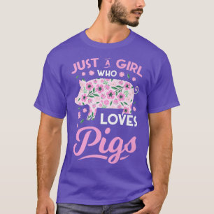 Pig Pork Piggy Boar Swine Hog Piglets Pink T-Shirt