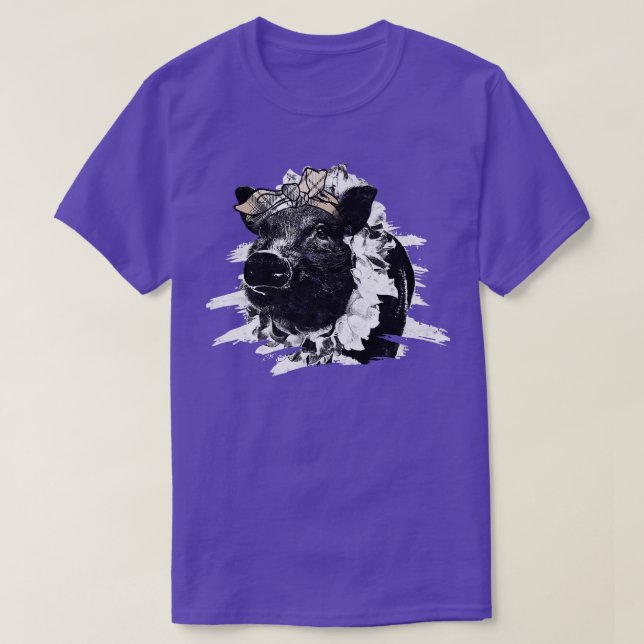 Pig Pork Piggy Piglet Boar Swine Hog Piglets Pink  T-Shirt (Design Front)