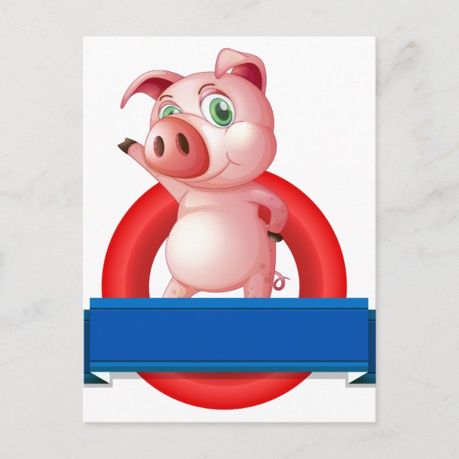 Pig Postcard (Front)