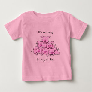 Pig Pyramid Baby / Kids Funny T-Shirt