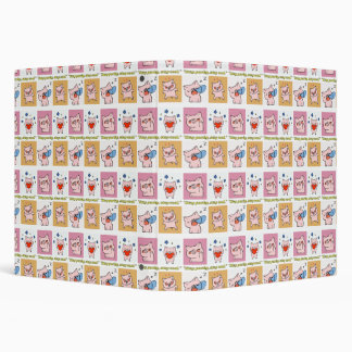 pig quote faces 3 ring binder