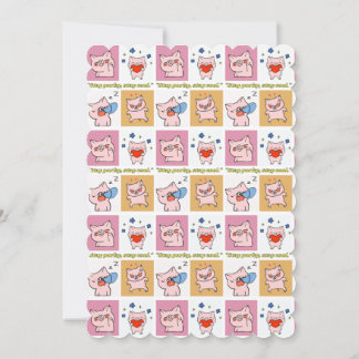 pig quote faces invitation