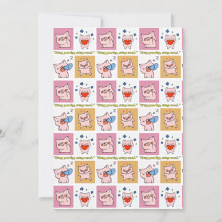 pig quote faces invitation