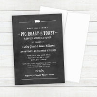 Pig Roast and Toast Chalkboard Couples Shower