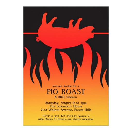 Pig Roast Invitation Ideas 8