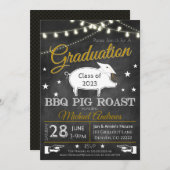  Pig Roast Graduation Invitation (Front/Back)