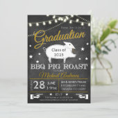  Pig Roast Graduation Invitation (Standing Front)
