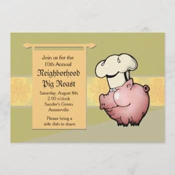 Pig Roast Invitation by PixiePrints at Zazzle