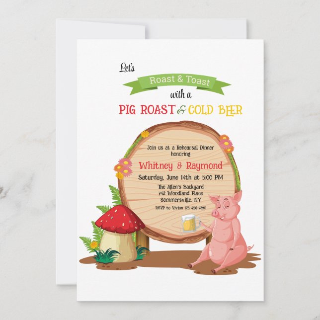 Pig Roast Invitation (Front)
