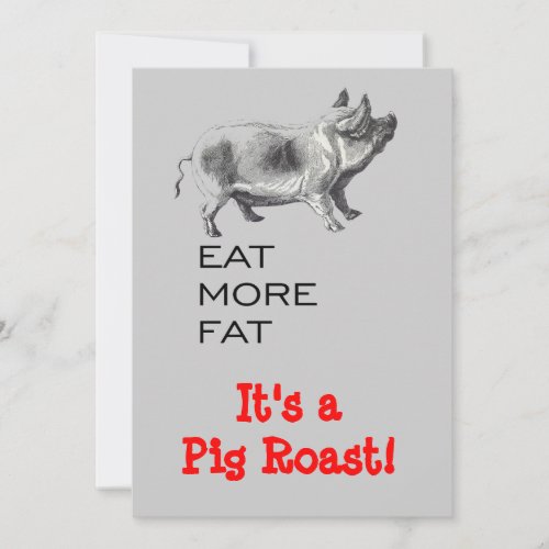 Pig Roast Invitation