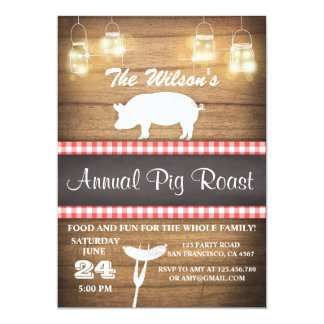 pig roast invitation template