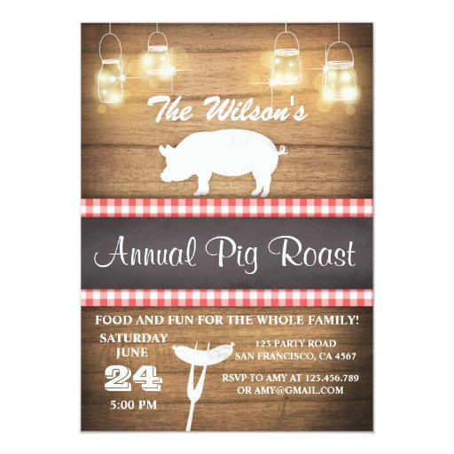 Pig Roast Invitations 2