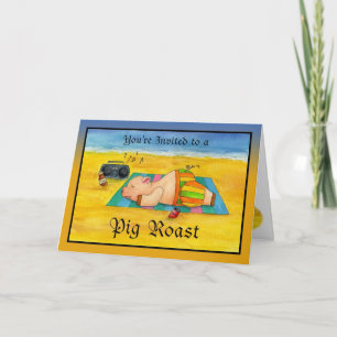 Pig Roast Invitation Card