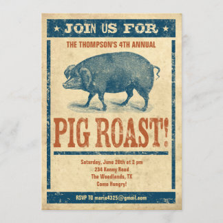 Pig Roast Invitations