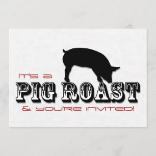 Pig Roast Party Invitation
