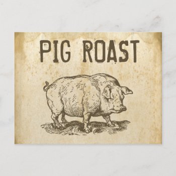 Pig Roast Postcard by camcguire at Zazzle