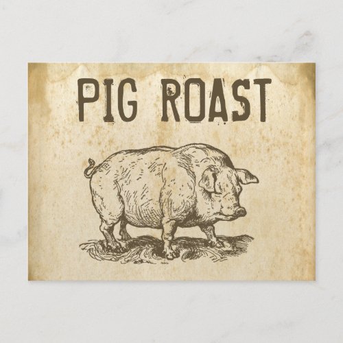 Pig Roast Postcard