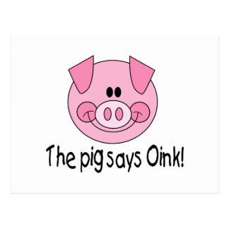 Pig Says Oink Cards, Pig Says Oink Card Templates, Postage, Invitations ...