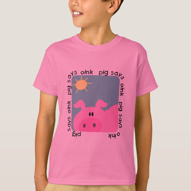Pig Says Oink T-shirts and Gifts (Front)