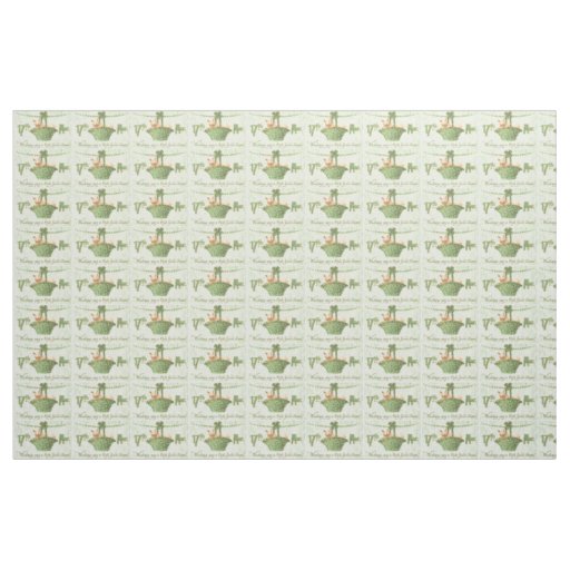 Pig Shamrock Four Leaf Clover Green Garland Fabric