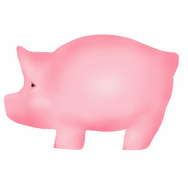 Pig Shaped Art Sculpture Magnet (Front)