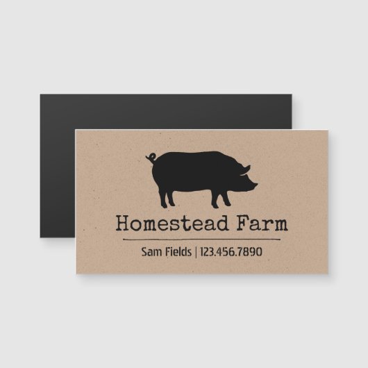 Pig Silhouette (Front/Back)