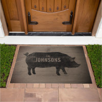 Pig Silhouette Custom Farmhouse Homestead