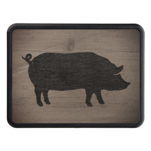 Pig Silhouette Tow Hitch Cover