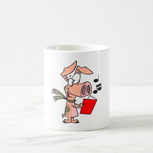 Pig Singing From A Red Book Coffee Mug