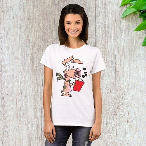 Pig Singing From A Red Book T_Shirt
