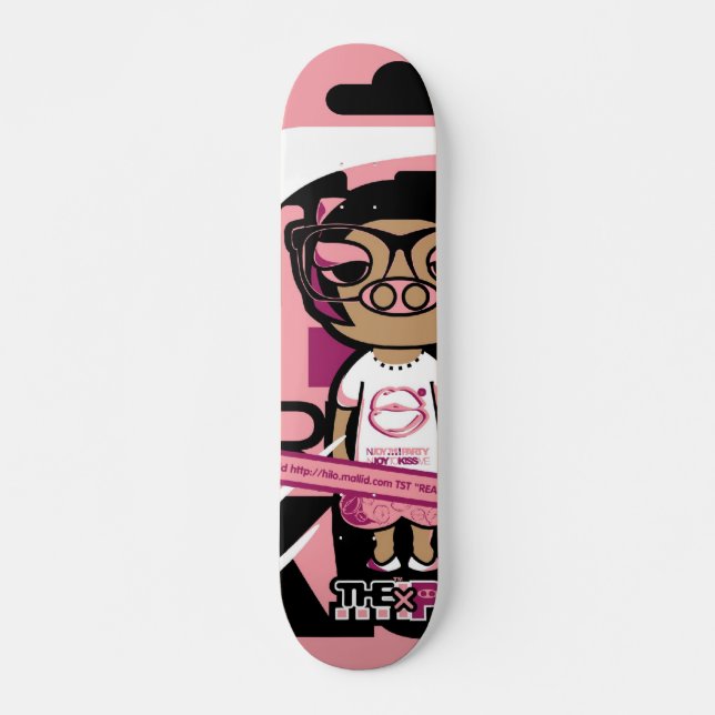 pig skateboard deck (Front)