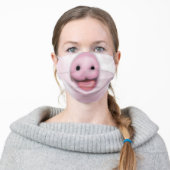 Pig Snout Face Mask by CouchPetatoArt (Worn)
