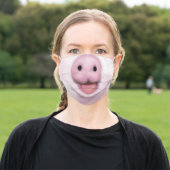 Pig Snout Face Mask by CouchPetatoArt (Outside)