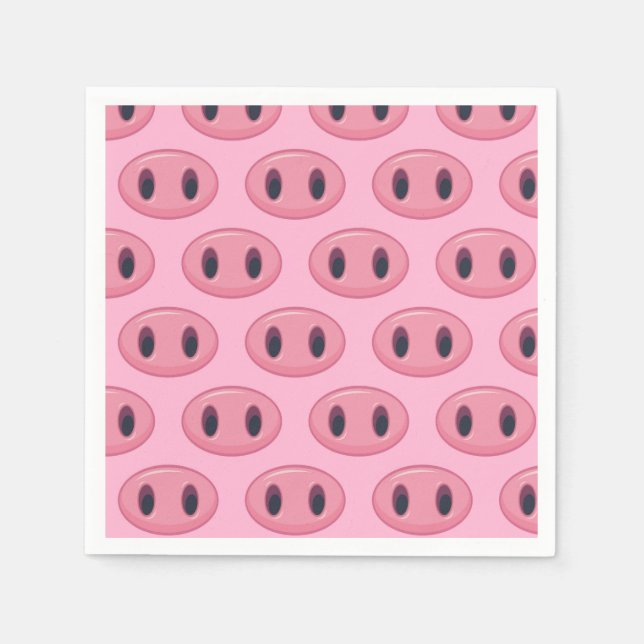 Pig Snout Paper Napkins (Front)
