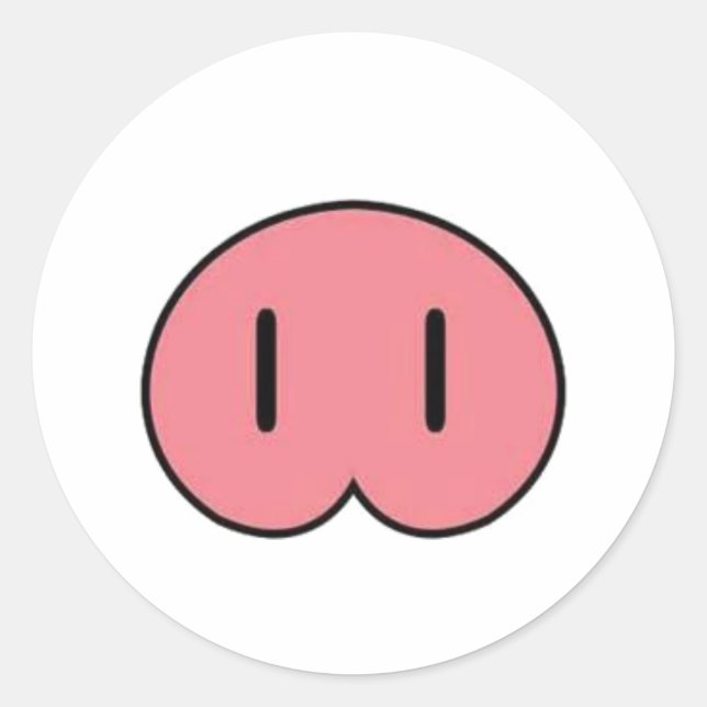 Pig Snout Sticker (Front)