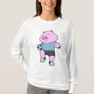 Pig Soccer player Soccer T-Shirt