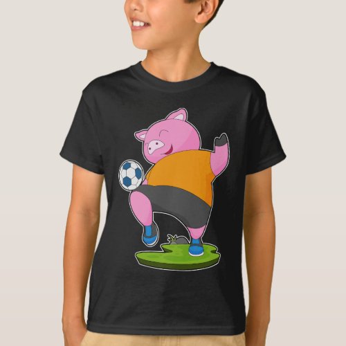 Pig Soccer player Soccer T_Shirt