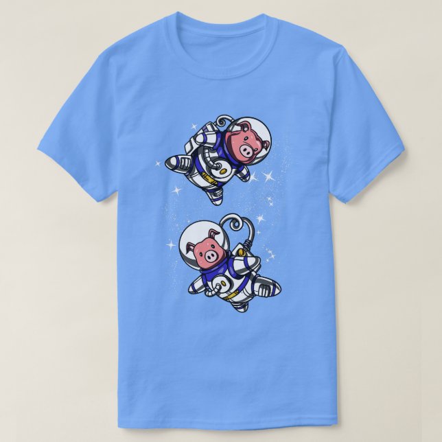 Pig Space Astronaut T-Shirt (Design Front)