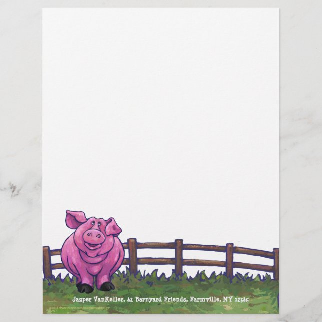 Pig Stationery (Front)