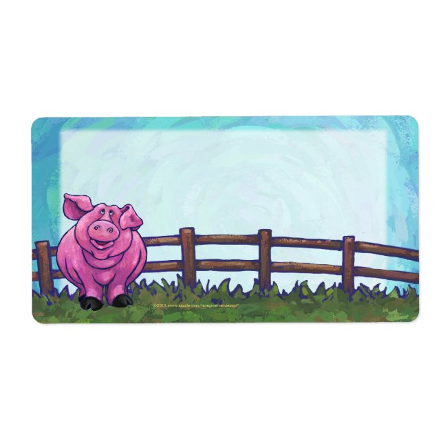 Pig Stationery Label (Front)