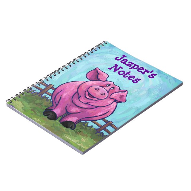 Pig Stationery Notebook (Left Side)
