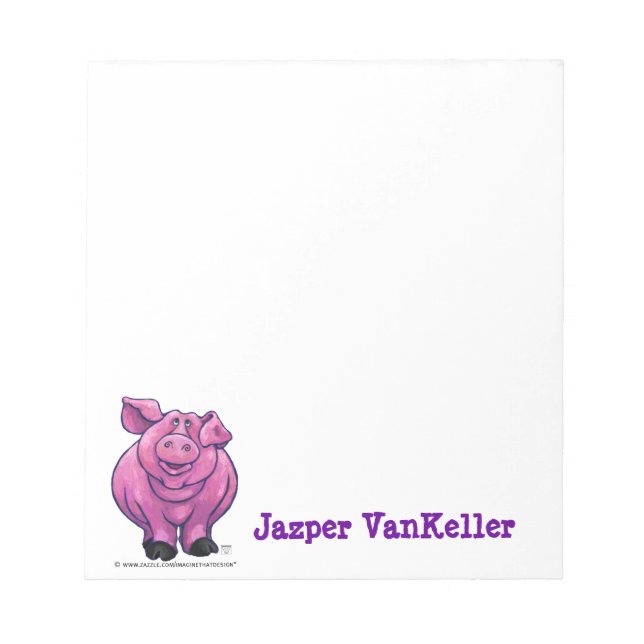 Pig Stationery Notepad (Front)
