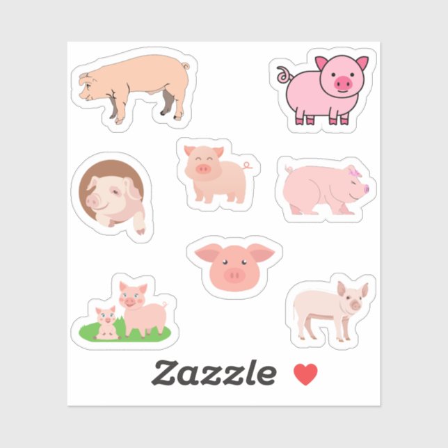 Pig Stickers (Sheet)