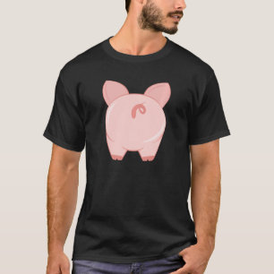 Pig Tail Butt, Funny, Sarcastic, Jokes, Family T-Shirt