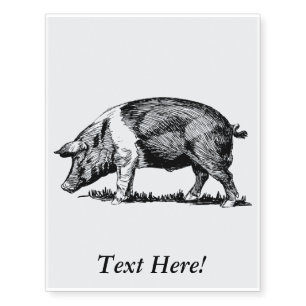 Pig Temporary Tattoos