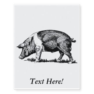 Pig Temporary Tattoos