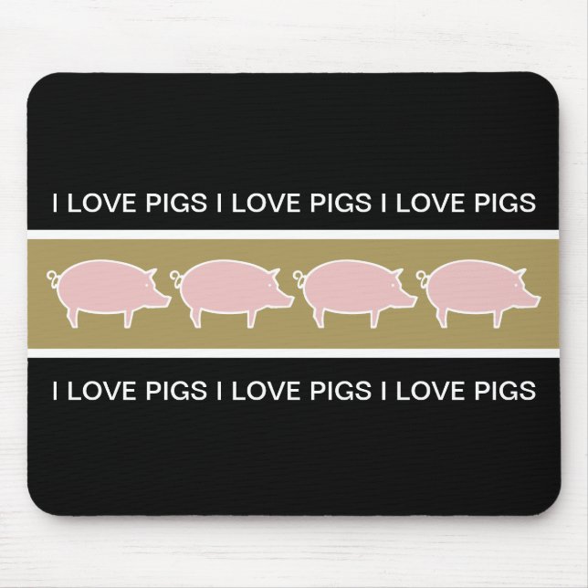 Pig Theme Mouse Pads (Front)