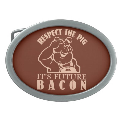 PIG TO BACON custom color belt buckle