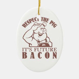 PIG TO BACON custom color ornament
